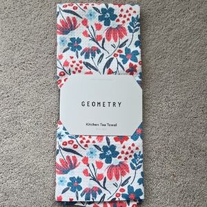 Geometry Floral Kitchen Tea Towel